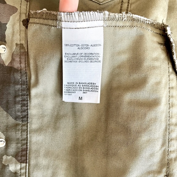 SIGNATURE by LEVI STRAUSS & CO Camo Army Green Jean Jacket - Picture 4 of 4